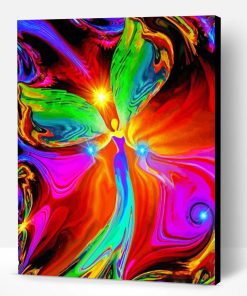 Abstract Colorful Angel Paint By Numbers