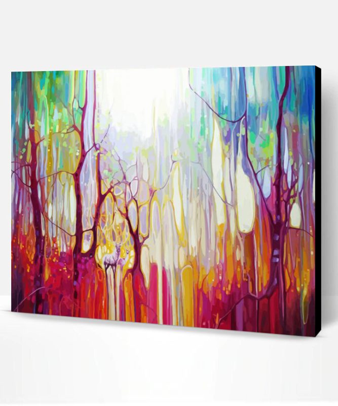 Abstract Forest Paint By Numbers