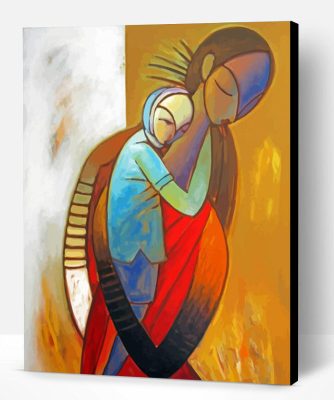 Abstract Mothers And Child Paint By Number