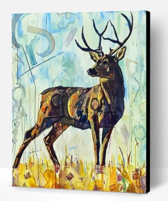 Abstract Deer Paint By Numbers