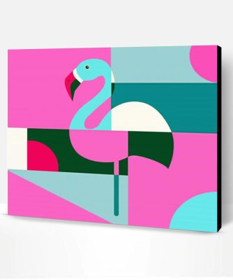 Abstract Flamingo Art Paint By Numbers