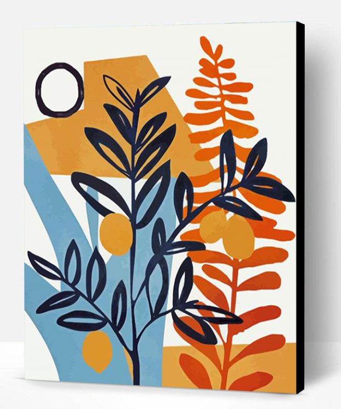 Abstract Plant Paint By Number