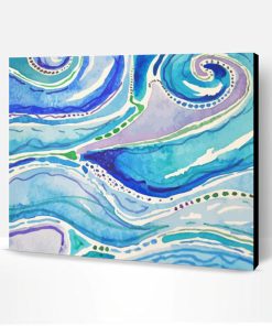 Abstract Sea Art Paint By Numbers