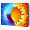 Aesthetic Abstract Sun and Moon Art Paint By Numbers