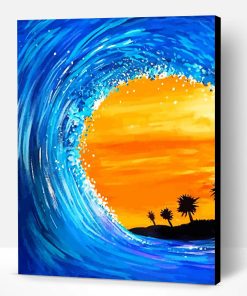 Aesthetic Big Wave Art Paint by Numbers Paint By Numbers