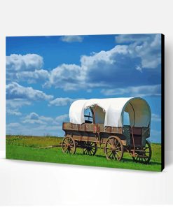 Aesthetic Covered Western Wagon Paint By Number