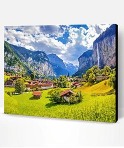 Alpine Villages Landscape Paint By Number