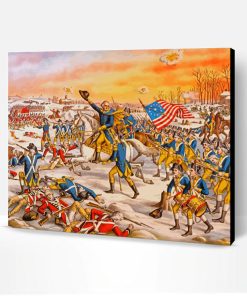 American Revolution War Paint By Number