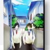 Anime Boys Walking To School Paint By Number