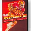 Arizona State Sun Devils Football Player Art Paint By Numbers