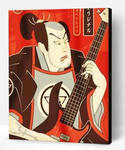 Asian Bass Player Art Paint By Number