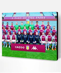 Aston Villa Football Team Paint By Number