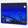 Auckland At night Illustration Paint By Number