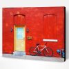 Bicycle By Door Paint By Number