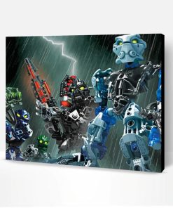 Bionicle Wargame Characters Paint By Numbers