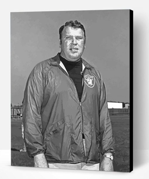 Black And White John Madden Paint By Numbers