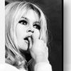 Black and White Brigitte Bardot Paint By Number
