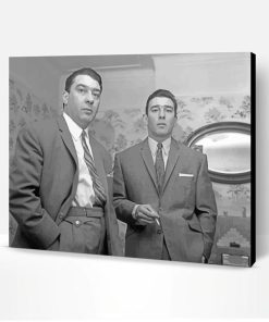 Black And White Kray Twins Paint By Number