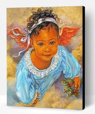 Black Baby Girl Paint By Number