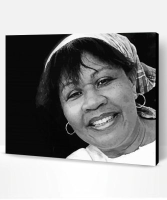 Black and White Jamaica Kincaid Writer Paint By Numbers