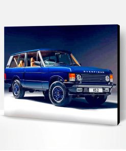 Blue Classic Rover Car Paint By Number