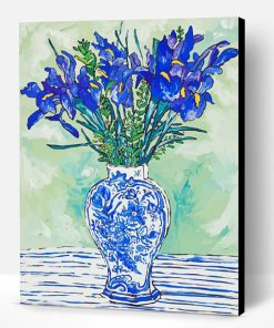 Blue White Vase Art Paint By Numbers