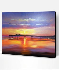 Bournemouth Pier At Sunset Paint By Number