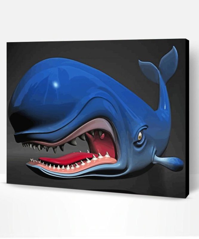 Cartoon Whale Paint By Number