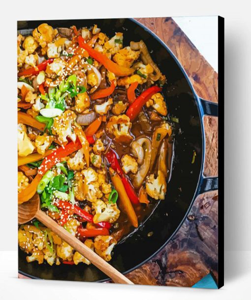 Cauliflower Stir Fry Paint By Number