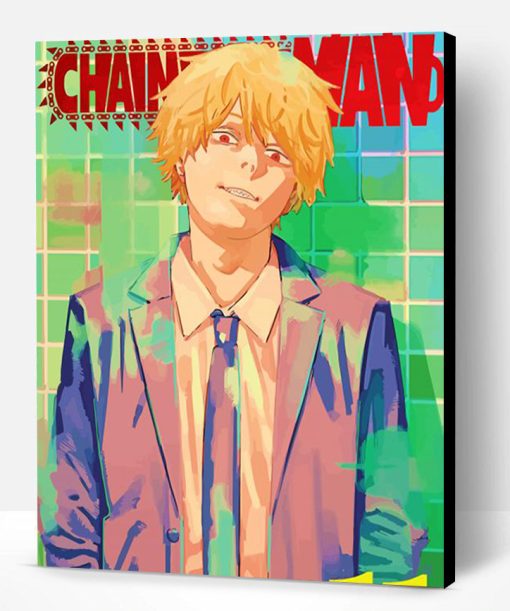 Chainsaw Man Anime Poster Paint By Numbers