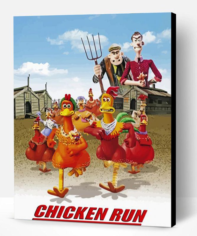 Chicken Run Poster Paint By Number