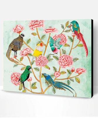 Chinoiserie Birds Paint By Numbers