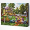 Colonial House Garden Paint By Number