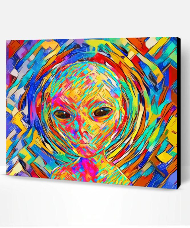 Colorful Abstract Alien Paint By Numbers