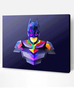 Colorful Batman Paint By Number