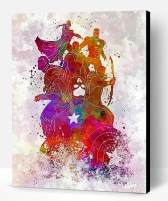 Colorful Marvel Abstract Paint By Numbers