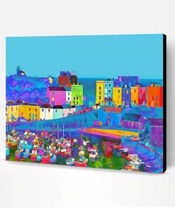 Colorful Tenby Harbour Paint By Number