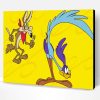 Coyote And Roadrunner Cartoon Characters Paint By Number