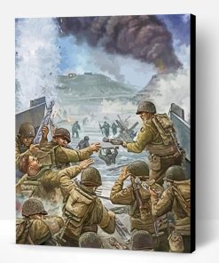 D Day War Art Paint By Number