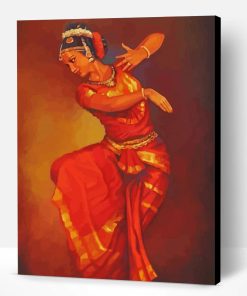 Dancing Indian Woman Art Paint By Number