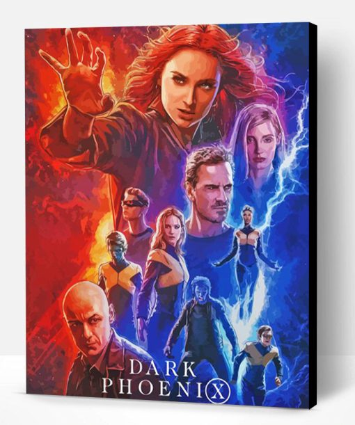 Dark Phoenix Poster Paint By Numbers