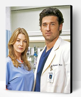 Derek Shepherd And Meredith Grey Paint By Number