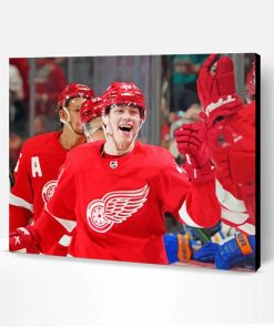 Detroit Red Wings Ice Hockey Players Paint By Numbers