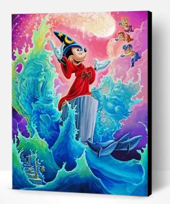 Disney Fantasia Mickey Mouse Paint By Number