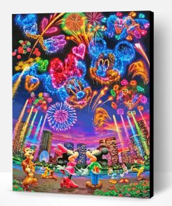 Disney Fireworks Characters Paint By Numbers