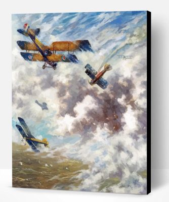 Dogfight Art Paint By Number