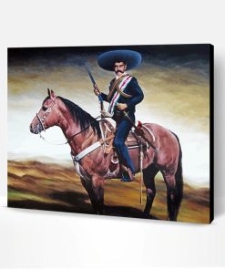 Emiliano Zapata on Horse Paint By Number