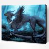 Fantasy Wolf Dragon Paint By Number