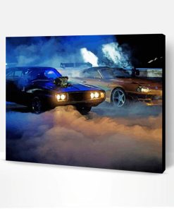Fast And Furious Cars With Smoke Paint By Number