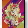 Floral Unicorn Art Paint By Number